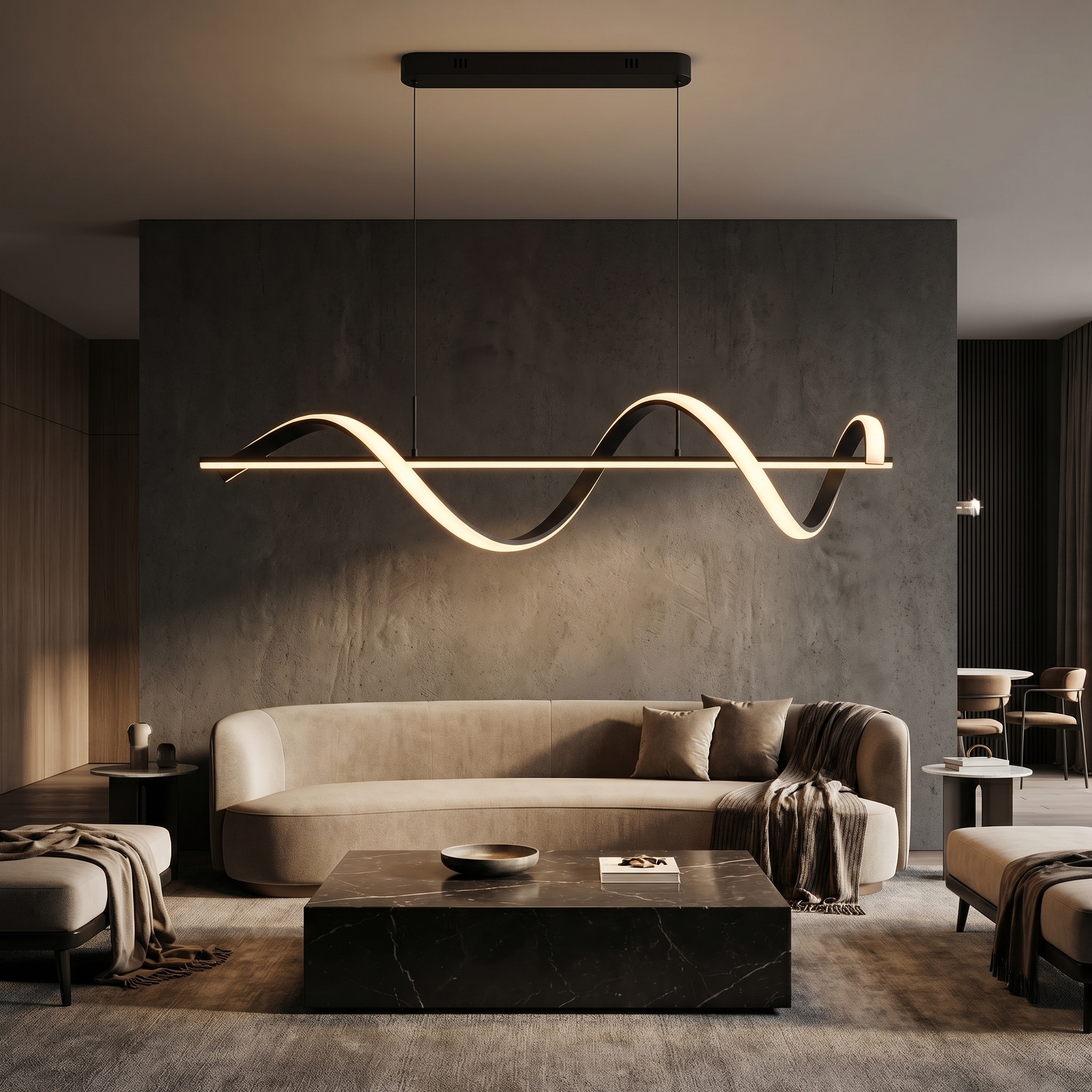 Linea Wave Pendant