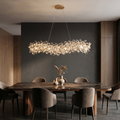 Flora Luxe Crystal Linear Chandelier