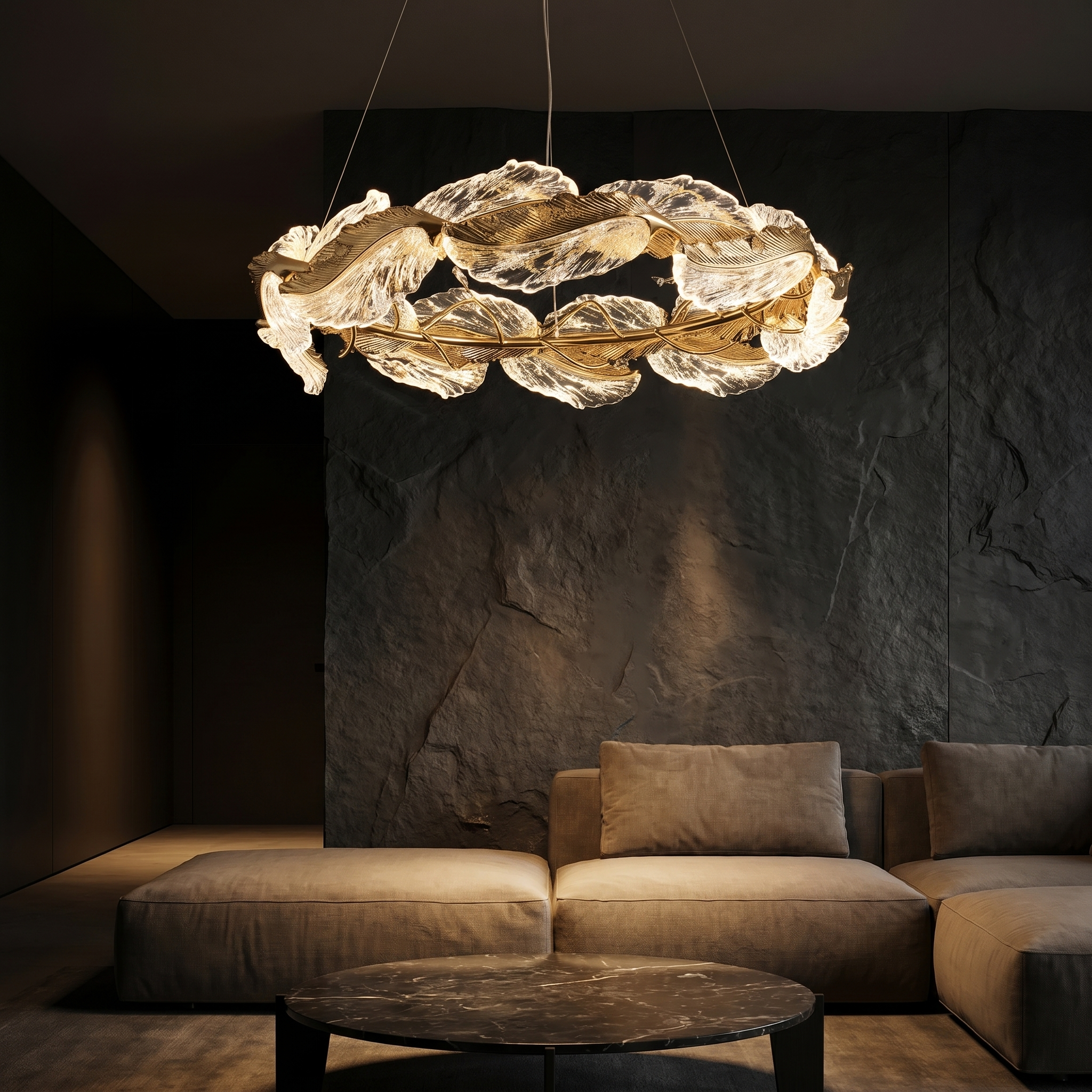 Aurelia Grand Petal Luxe Chandelier