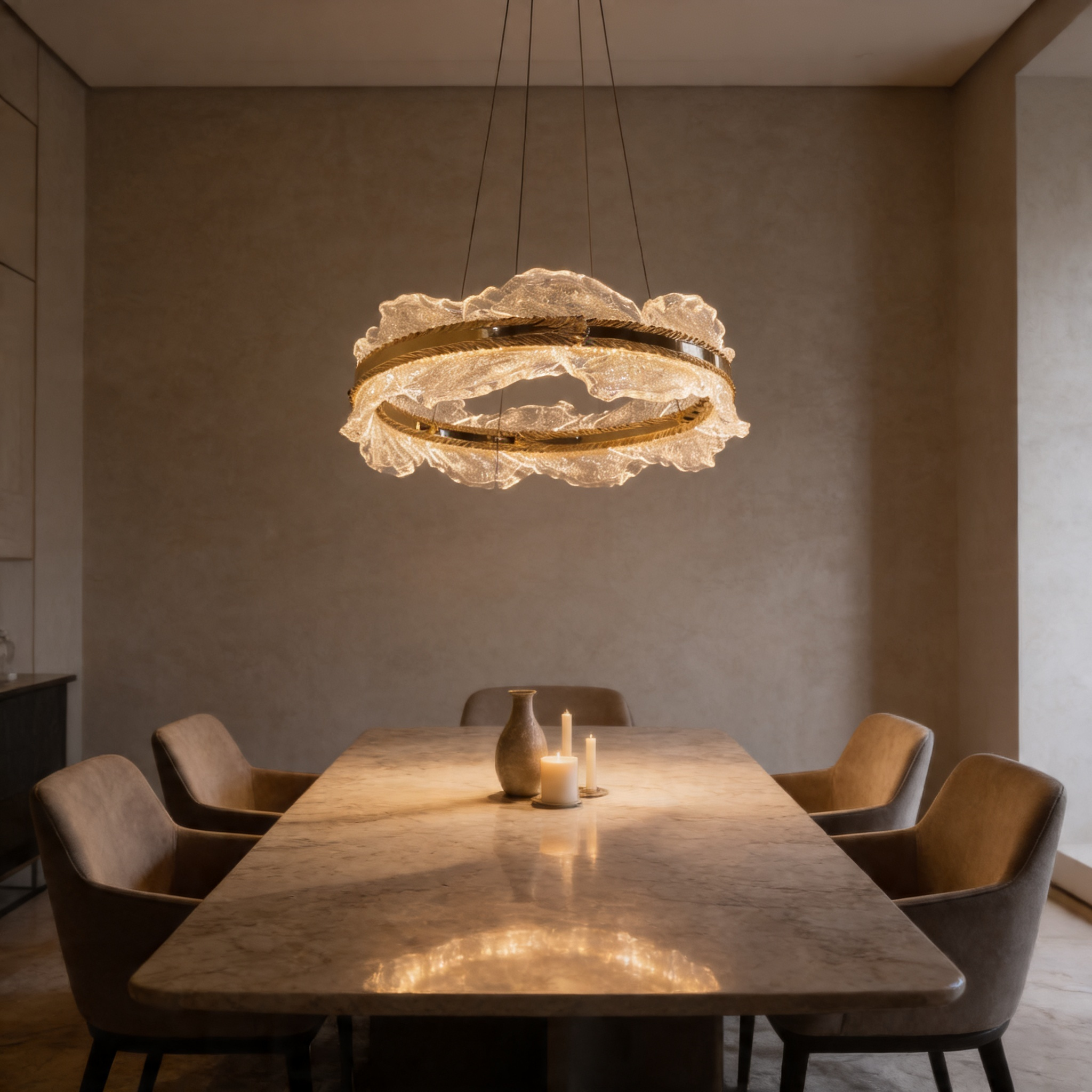 Terra Ring Sculptural Chandelier