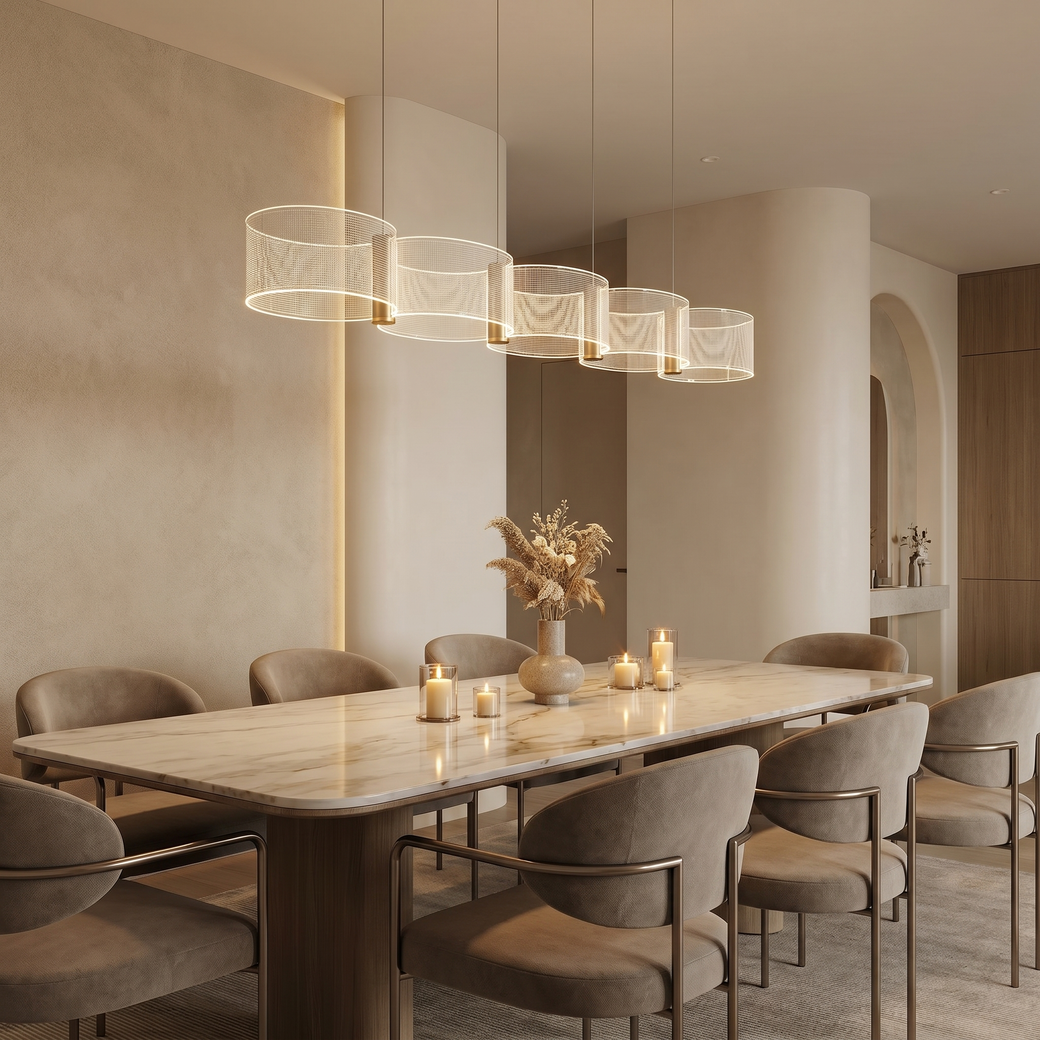 Linea Wave Pendant Light