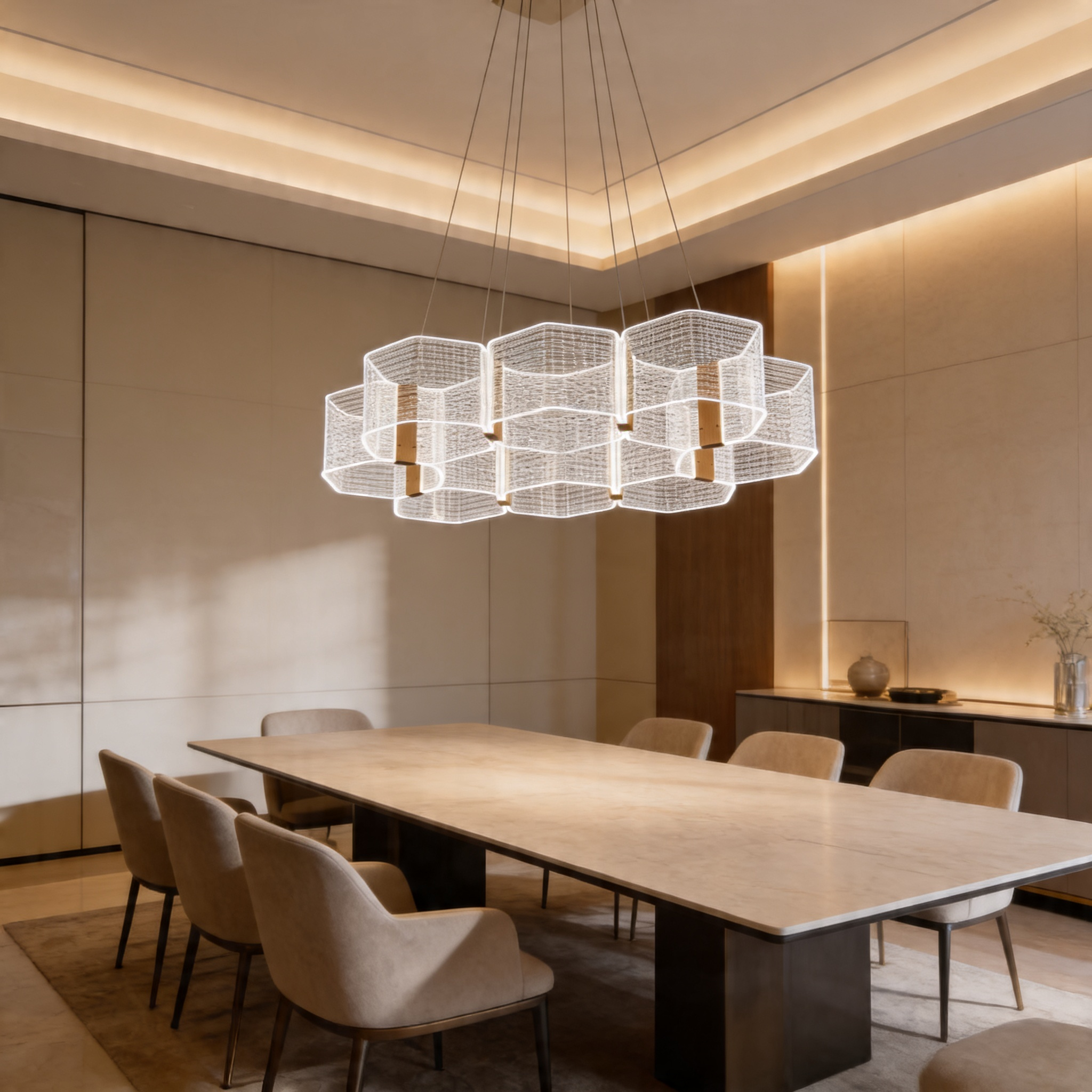 Hexora Halo Chandelier