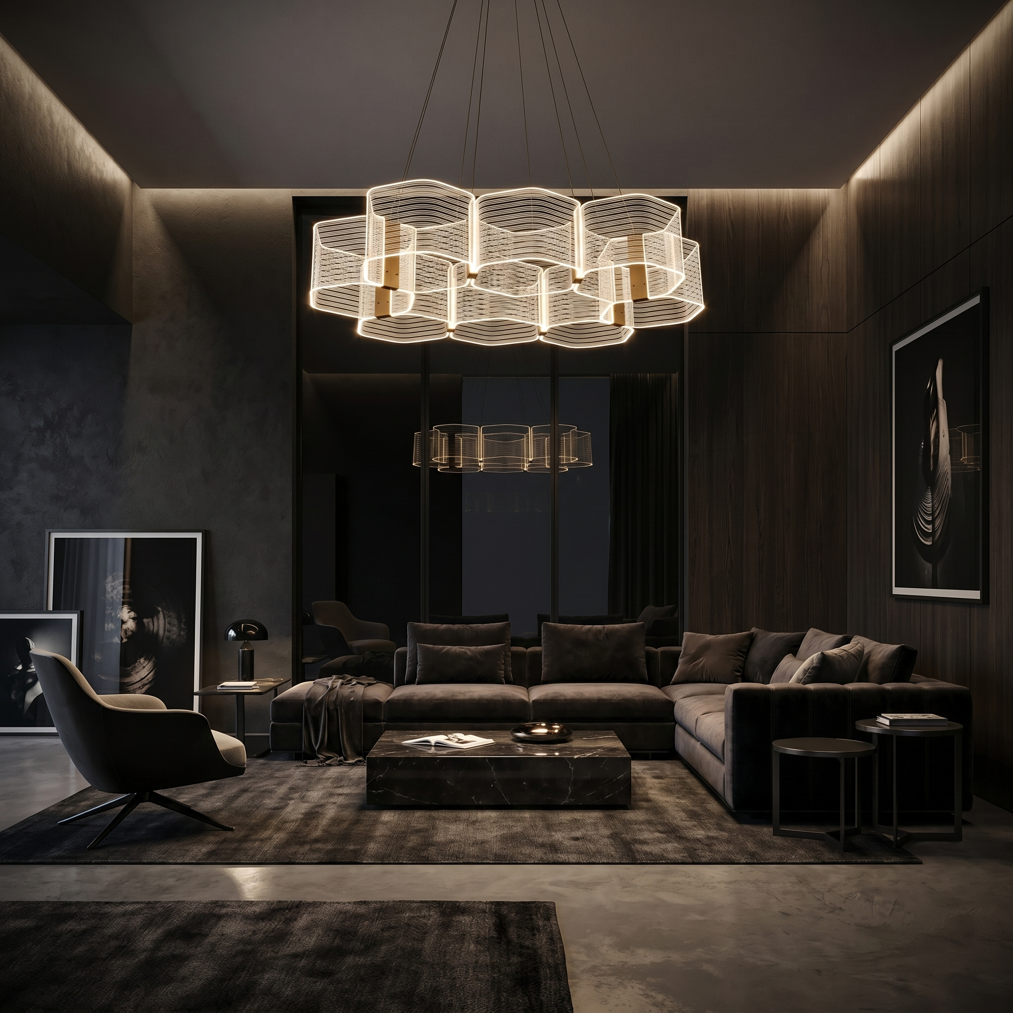 Hexora Halo Chandelier