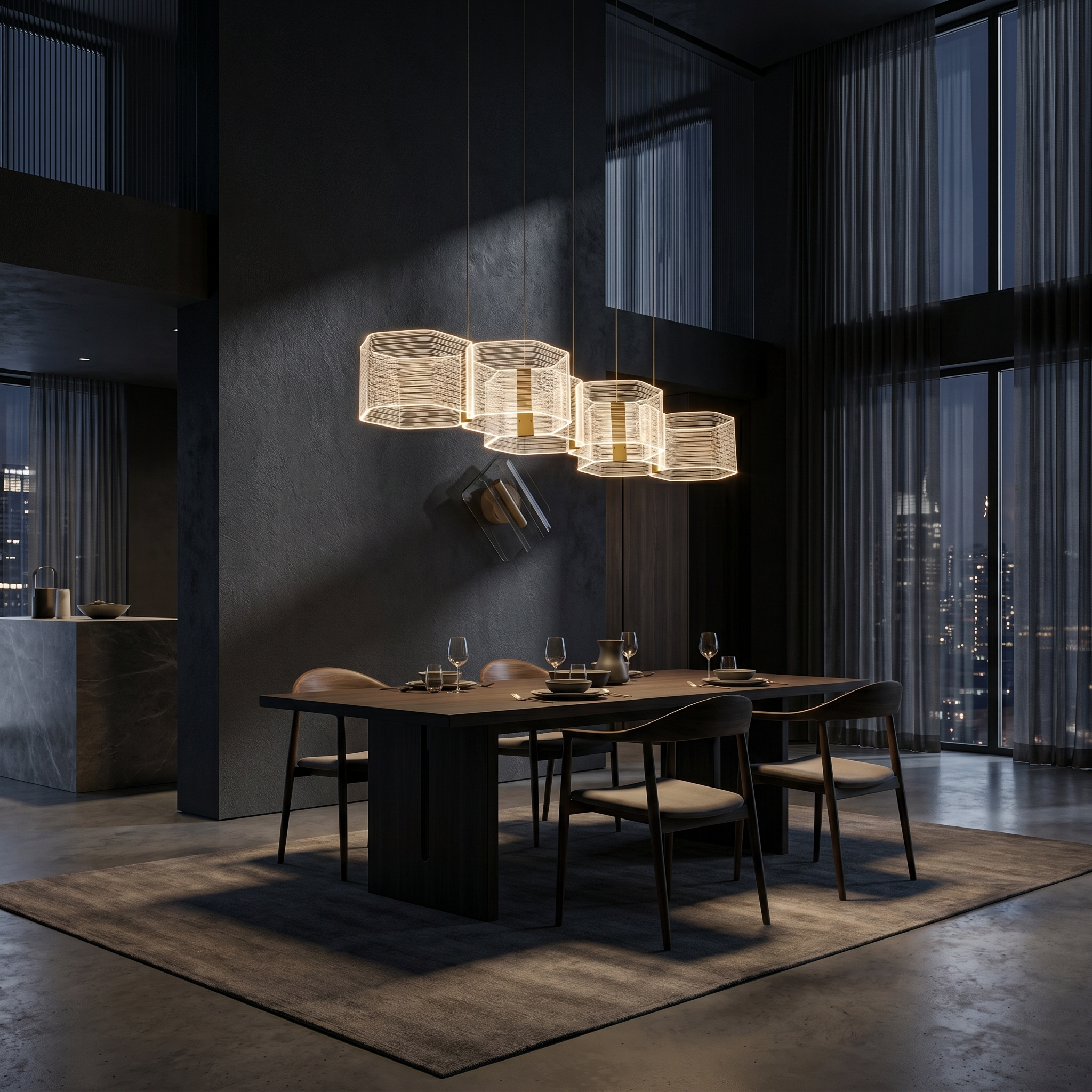 Hexora Linear Pendant