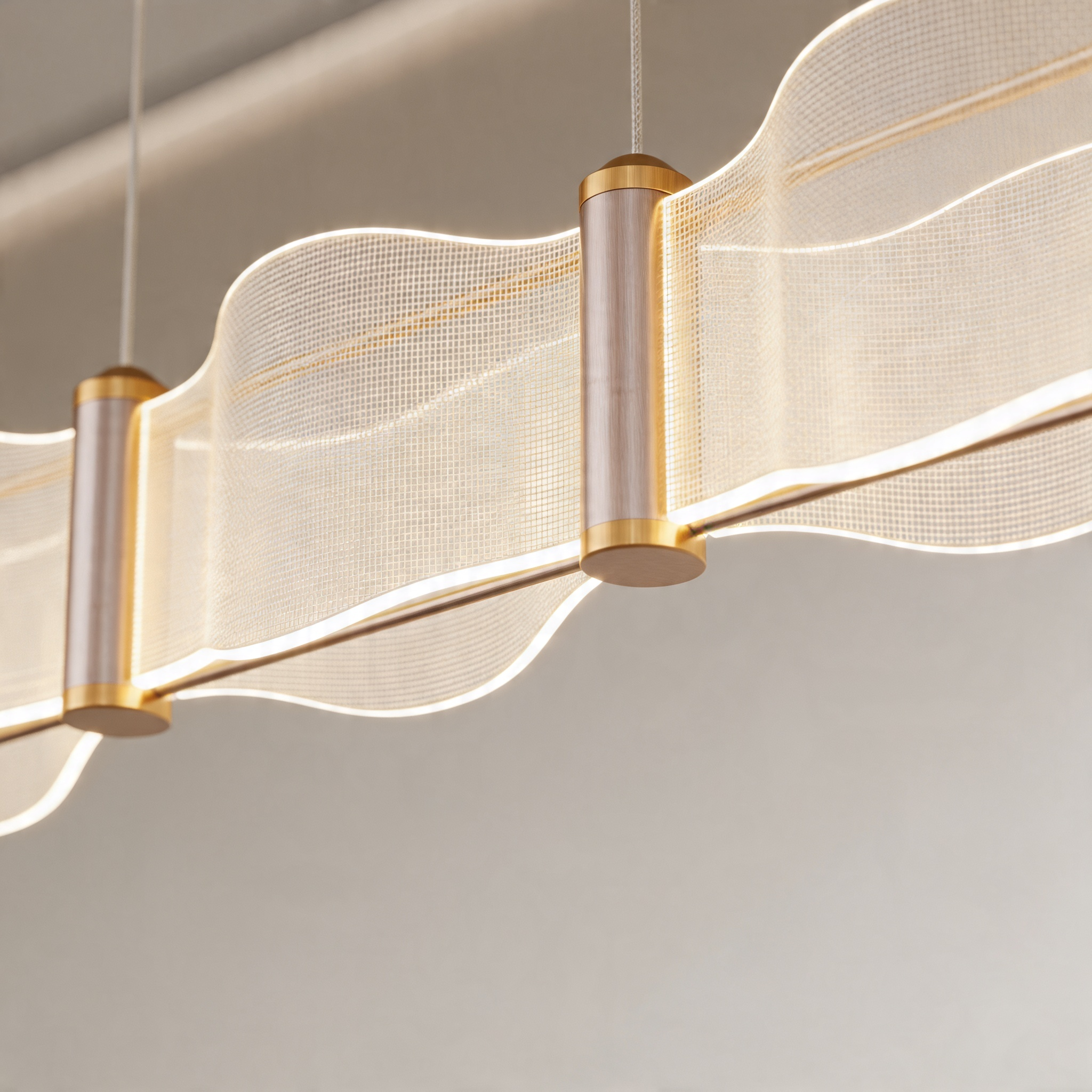 Vela Wave Linear Pendant