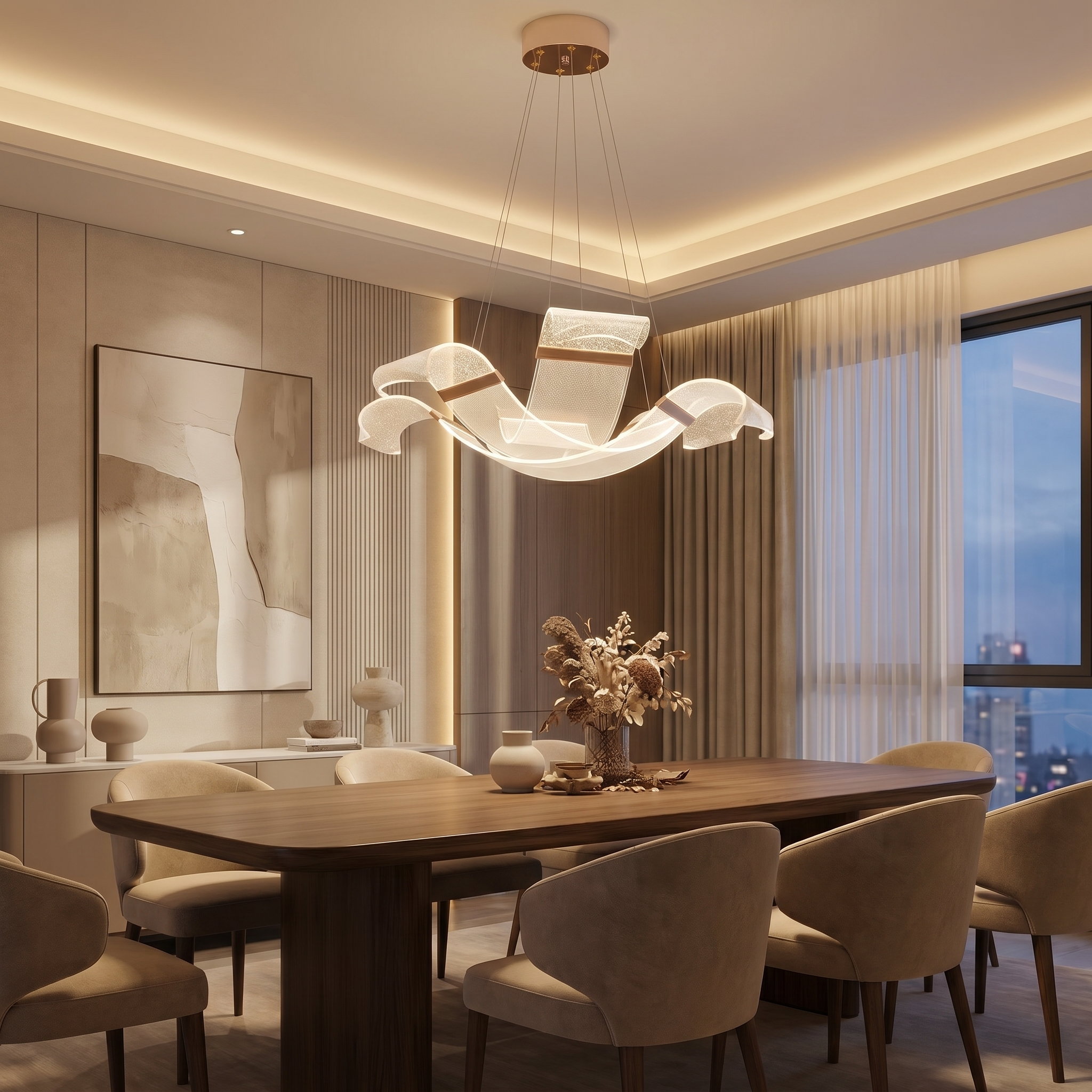 Velora Wave Chandelier