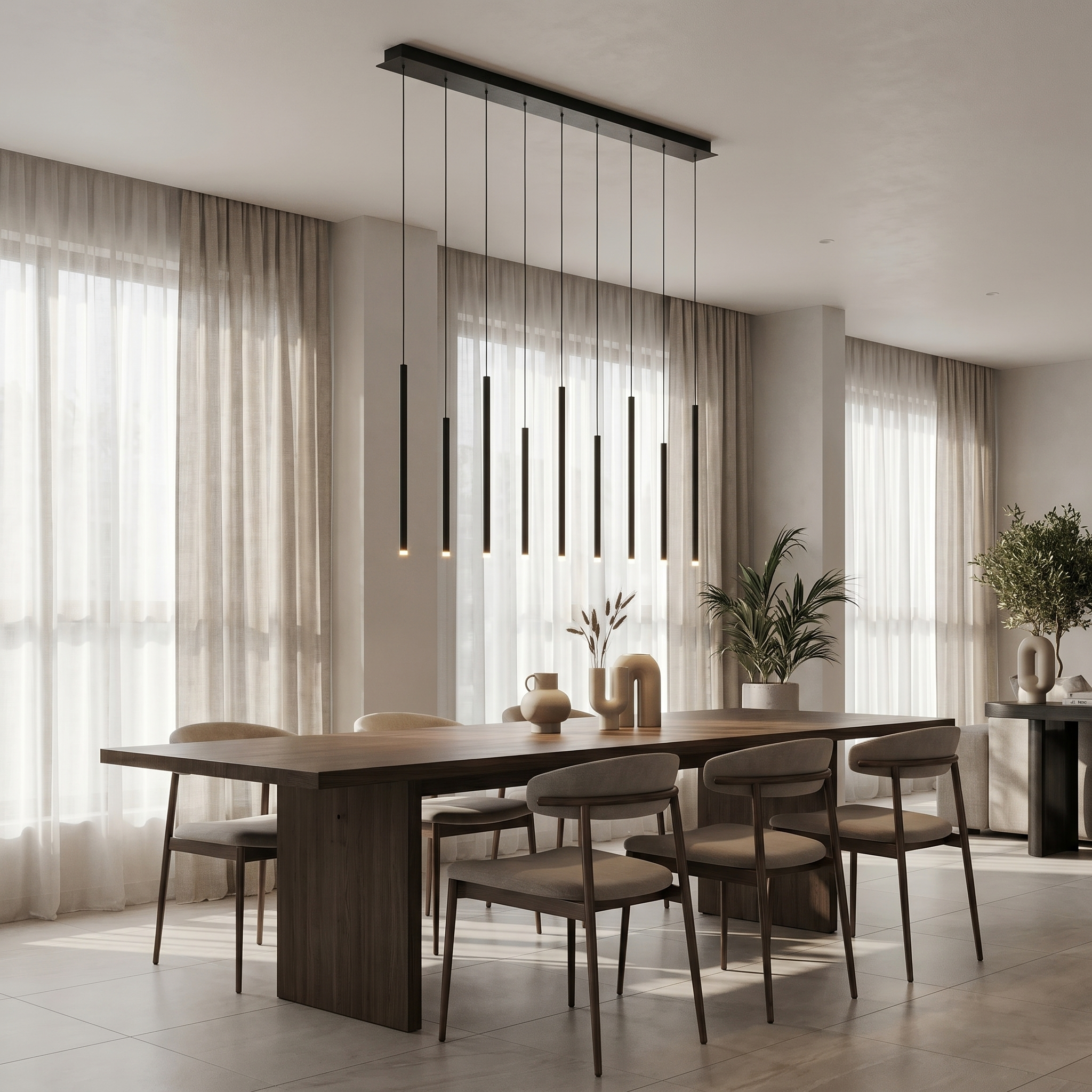 Vertica Drop Linear Pendant
