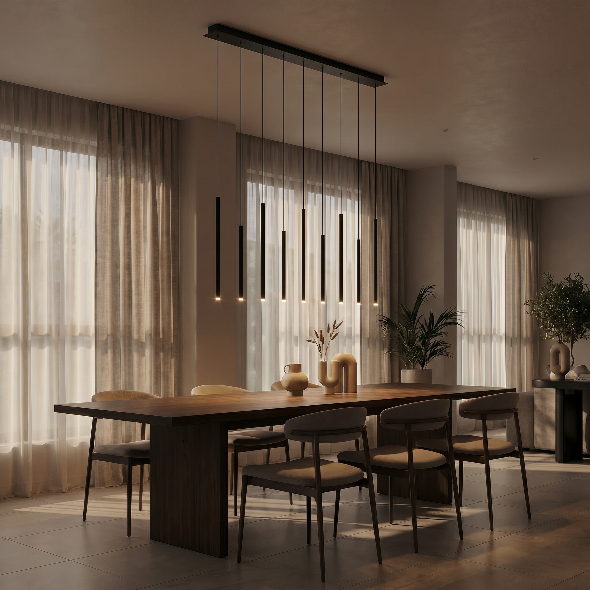 Vertica Drop Linear Pendant