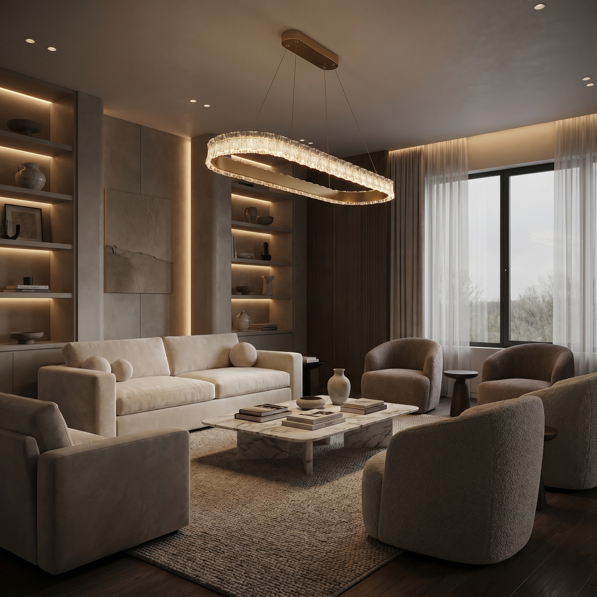 Aurielle Flow Crystal Pendant