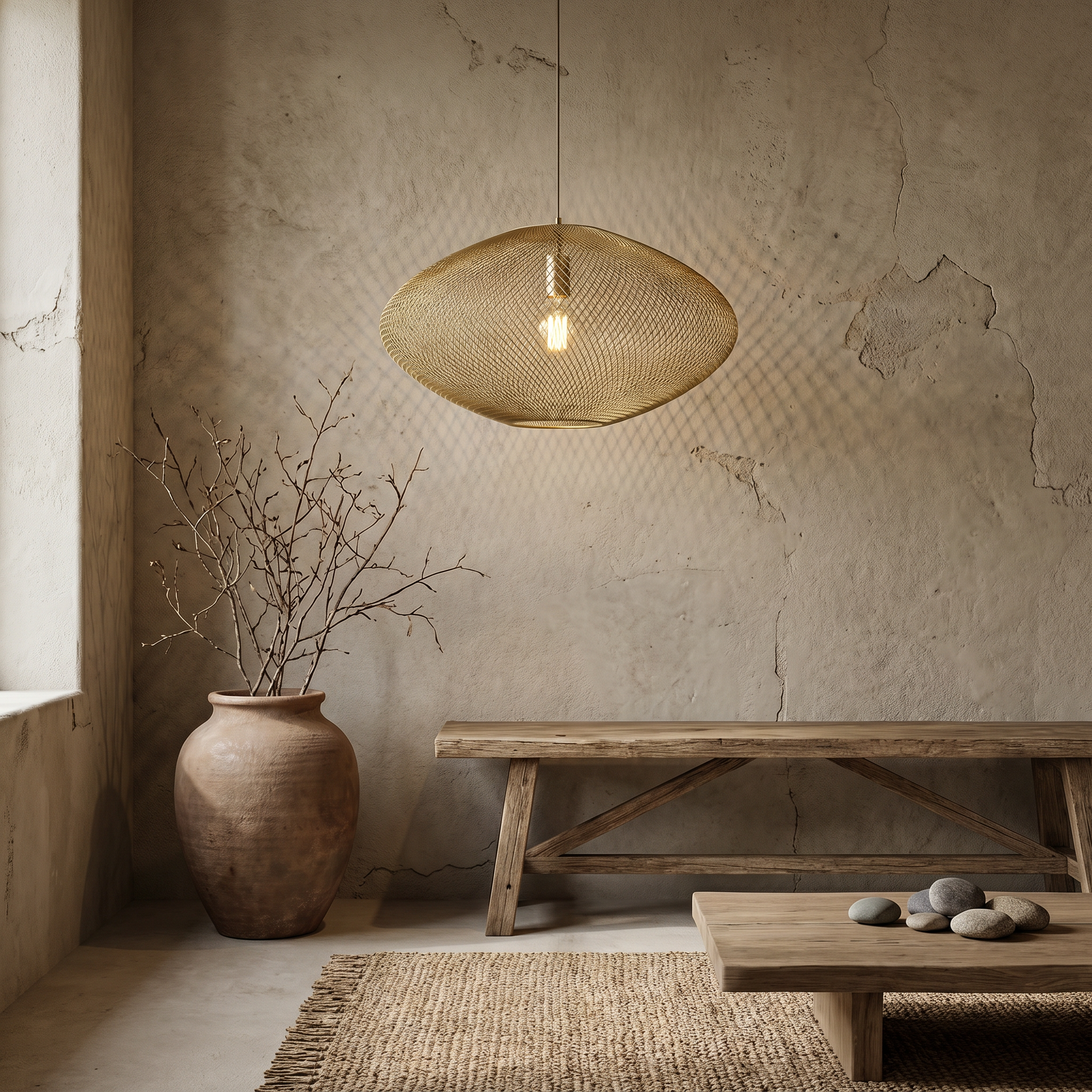 Aurelia Mesh Pendant