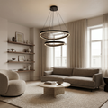 Noir Dual Halo Chandelier